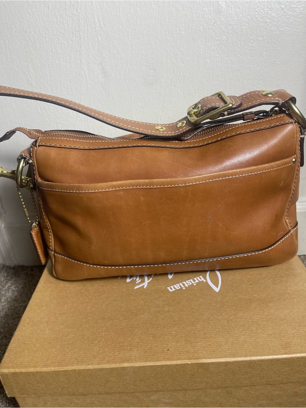 Vintage Coach Y2K Legacy Leather Bag with Double Turnlock - Picture 4 of 10